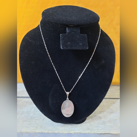 Vintage Mexican Red Jasper Sterling Silver Necklace - Picture 7 of 16